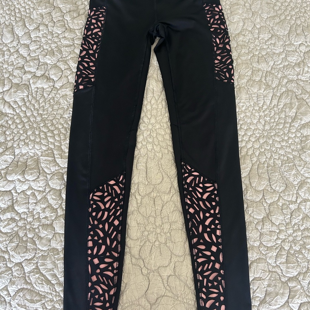 Aeropostale Black and Pink Leggings